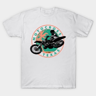 Texas Style Motocross Green T-Shirt